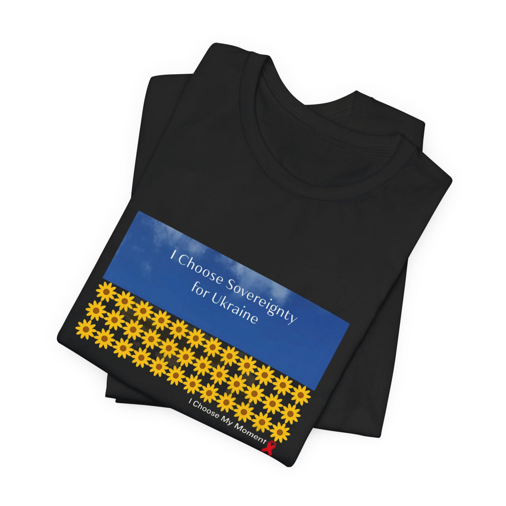 "I Choose Sovereignty for Ukraine" Sunflower Solidarity Tee